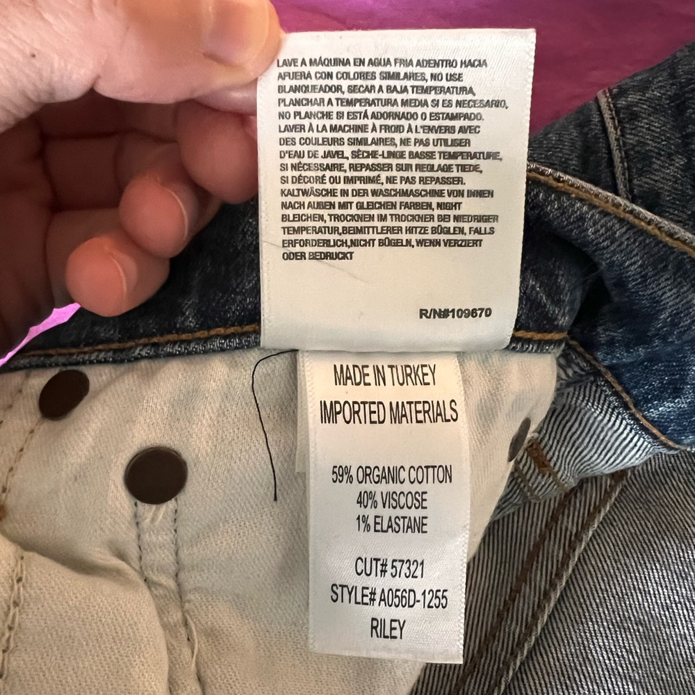 Agolde Riley High Rise Jeans Sz 29 - Picture 6 of 7